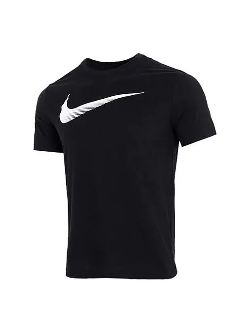 Футболка мужские повседневные спортивные с коротким рукавом Nike — изображение 1 из 4, черный
