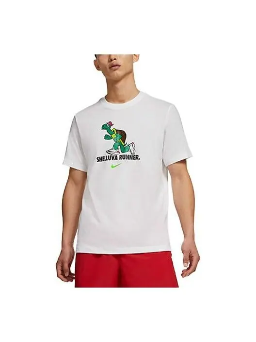 Футболка Nike Men's Dri-FIT Tortoise Running White — изображение 1 из 3, белый