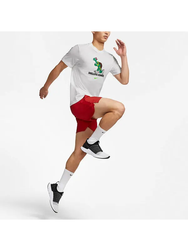 Футболка Nike Men's Dri-FIT Tortoise Running White — изображение 3 из 3, белый