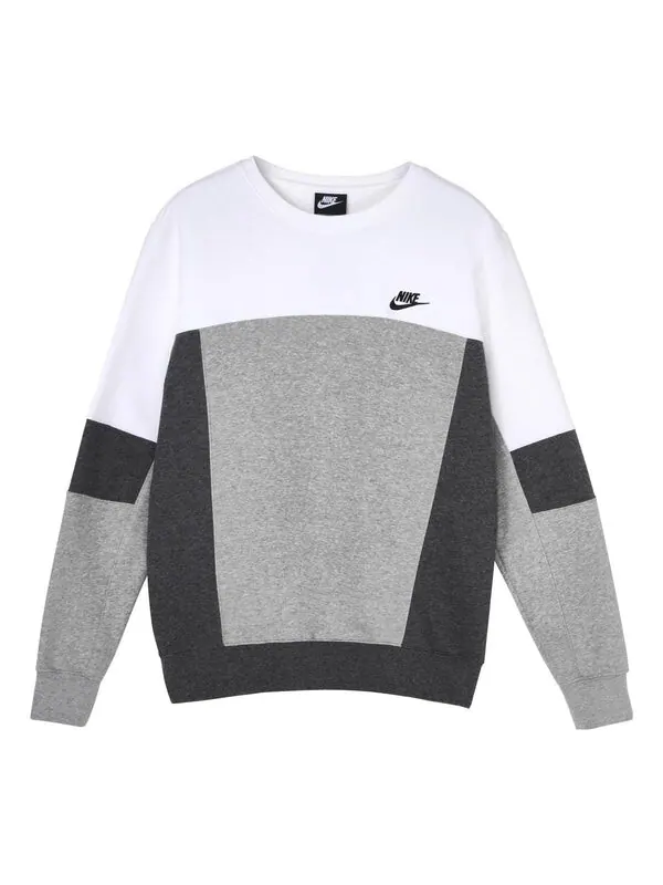 Толстовка Nike MENS Sportswear Splicing Crew-neck Sports White — изображение 1 из 4
