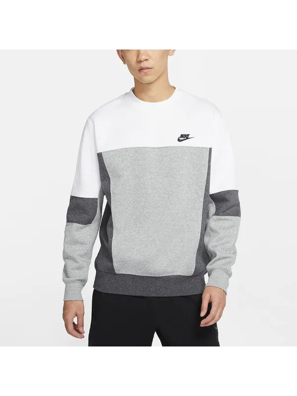 Толстовка Nike MENS Sportswear Splicing Crew-neck Sports White — изображение 3 из 4
