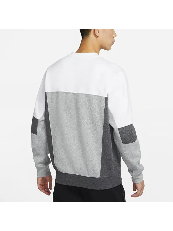 Толстовка Nike MENS Sportswear Splicing Crew-neck Sports White — изображение 4 из 4