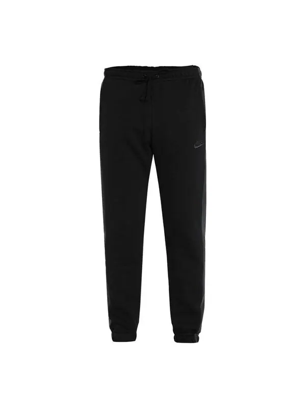 Брюки men's as nsw bb jggr snl cb casual sports bundle feet fleece lined knit long pants/trousers black Nike, черный
