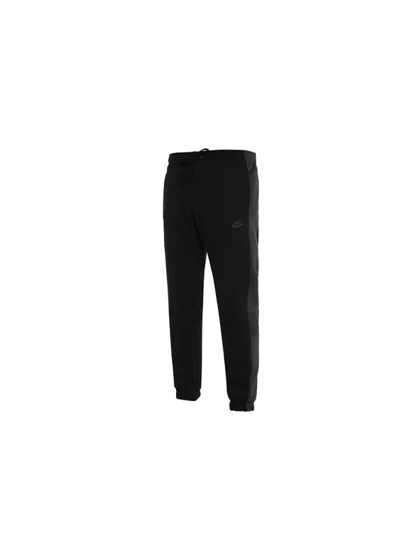 Брюки men's as nsw bb jggr snl cb casual sports bundle feet fleece lined knit long pants/trousers black Nike, черный