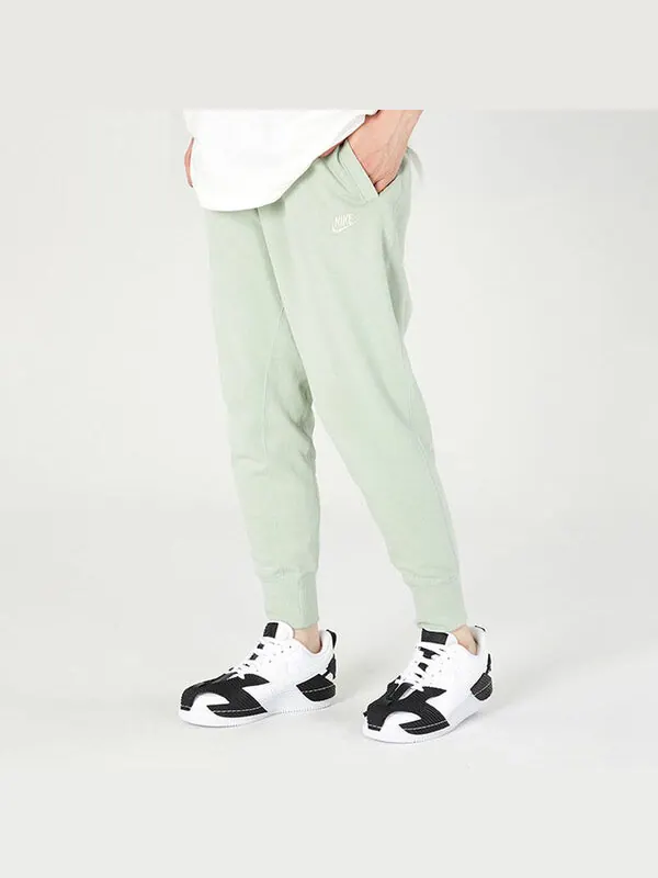 Брюки men's embroidered logo knit bundle feet sports pants/trousers/joggers autumn green yellow Nike — изображение 3 из 4