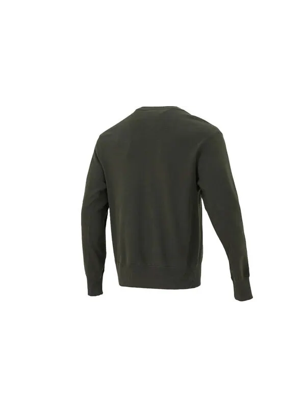 Толстовка Men's Nike Sportswear Logo Casual Sports Round Neck Pullover Brown Green — изображение 2 из 4, мульти