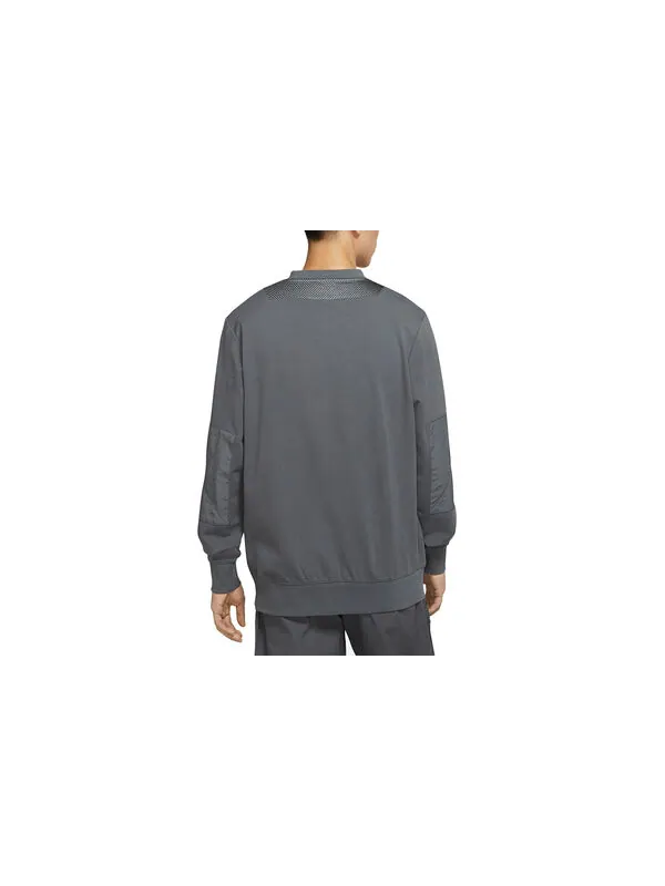 Толстовка Nike Sportswear City Made Sports Causual Reflective Big Pocket Round Collar Male Grey Gray — изображение 2 из 3