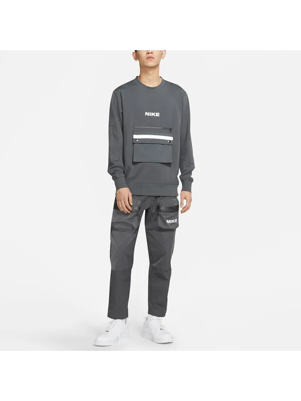 Толстовка Nike Sportswear City Made Sports Causual Reflective Big Pocket Round Collar Male Grey Gray — изображение 3 из 3