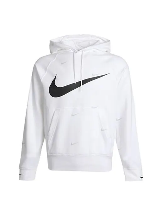 Толстовка Nike Athleisure Casual Sports hooded Fleece Lined White — изображение 1 из 4, белый