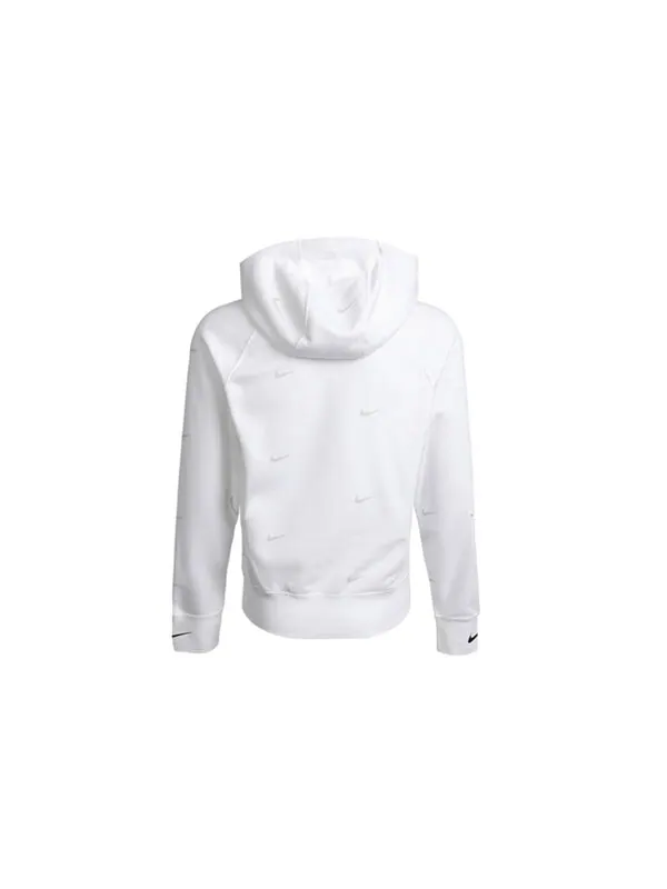 Толстовка Nike Athleisure Casual Sports hooded Fleece Lined White — изображение 2 из 4, белый