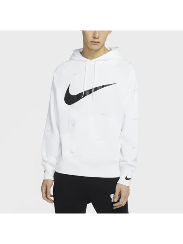Толстовка Nike Athleisure Casual Sports hooded Fleece Lined White — изображение 4 из 4, белый