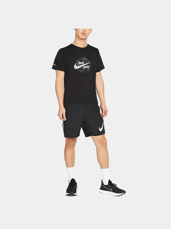 Футболка dri fit mylar wild run tee мужские Nike — изображение 4 из 4, черный