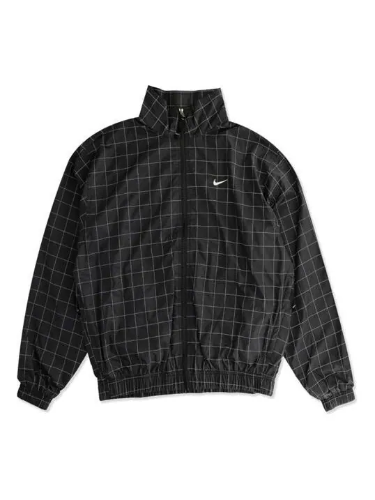 Куртка Nike Lab Casual Sports Woven Plaid Reflective Jacket Black — изображение 1 из 4, черный