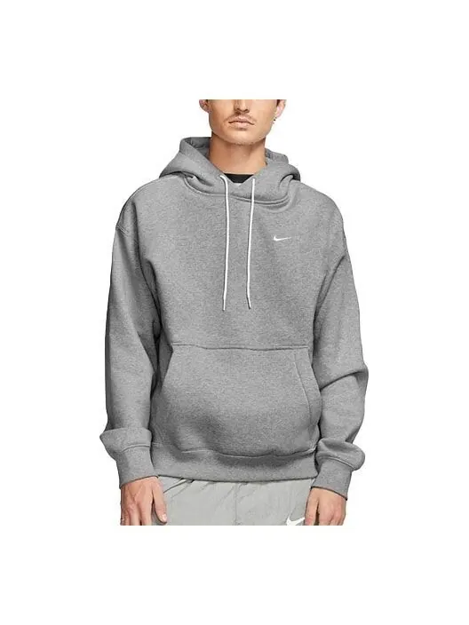 Толстовка Nike Small Logo Embroidered Gray White Graywhite — изображение 1 из 3, серо-белый