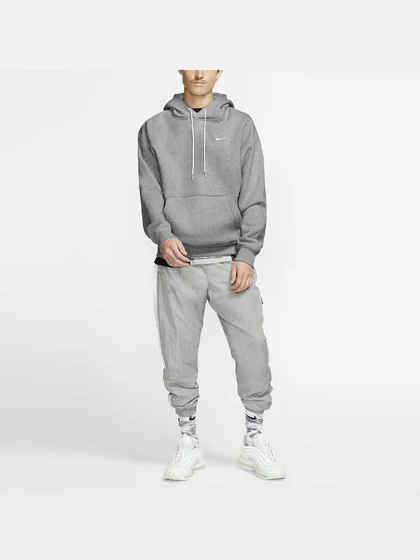 Толстовка Nike Small Logo Embroidered Gray White Graywhite — изображение 3 из 3, серо-белый