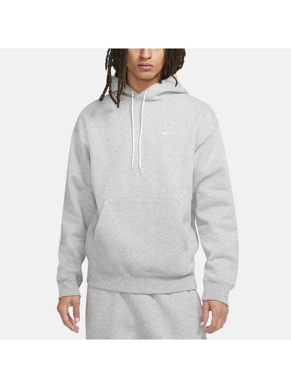 Толстовка Men's Nike Logo Embroidered Solid Color Fleece Lined Casual Gray — изображение 4 из 4, мульти