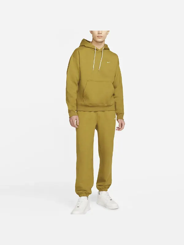 Толстовка Men's Nike Logo Embroidered Solid Color Fleece Lined Earthy Yellow — изображение 3 из 3, мульти