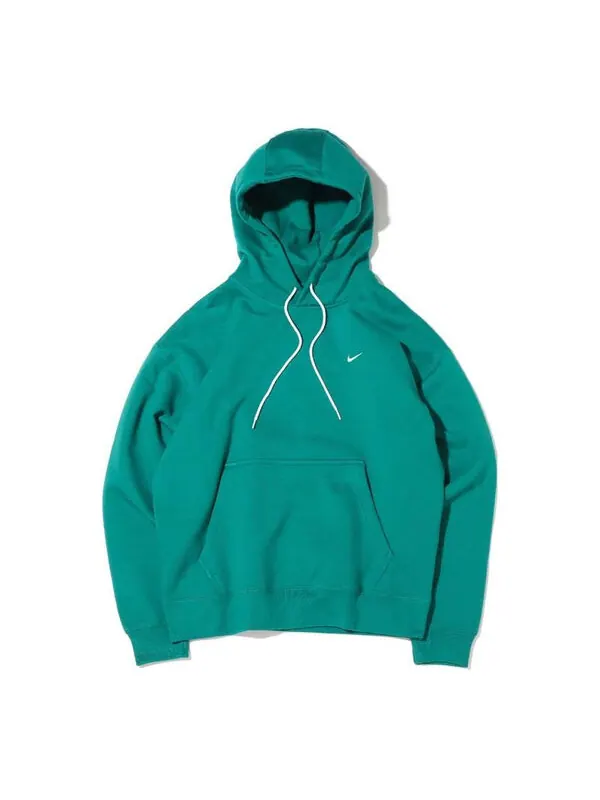 Толстовка Men's Nike Logo Embroidered Solid Color Fleece Lined Casual Pullover Green — изображение 1 из 4, мульти