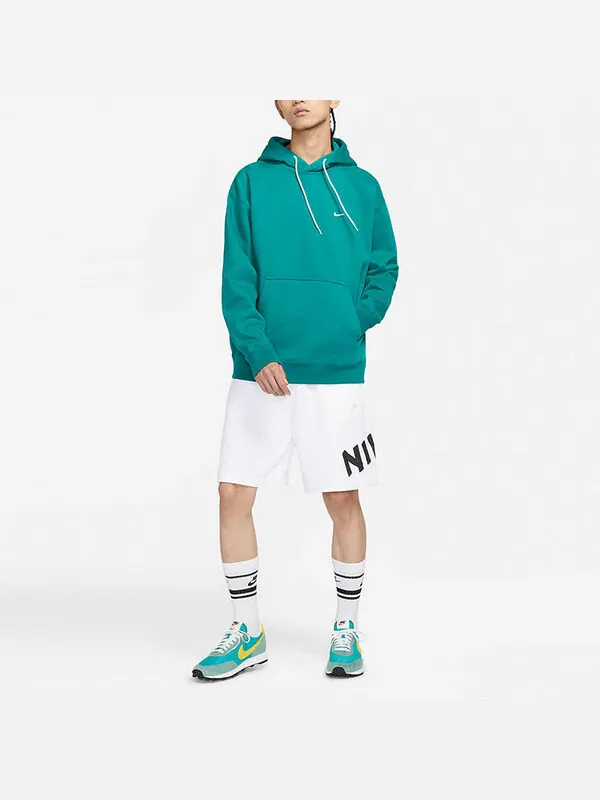 Толстовка Men's Nike Logo Embroidered Solid Color Fleece Lined Casual Pullover Green — изображение 3 из 4, мульти