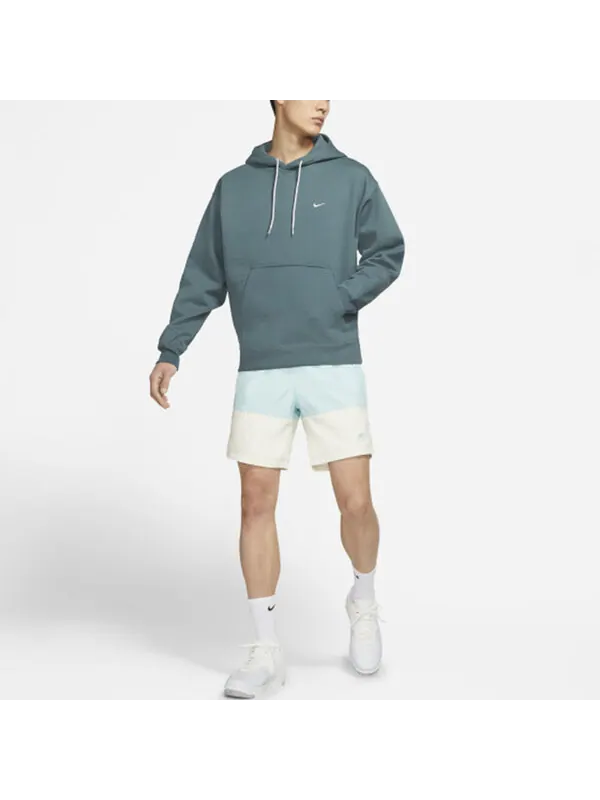 Толстовка Men's Nike Logo Embroidered Solid Color Fleece Lined Dark Green — изображение 2 из 3, темный зеленый