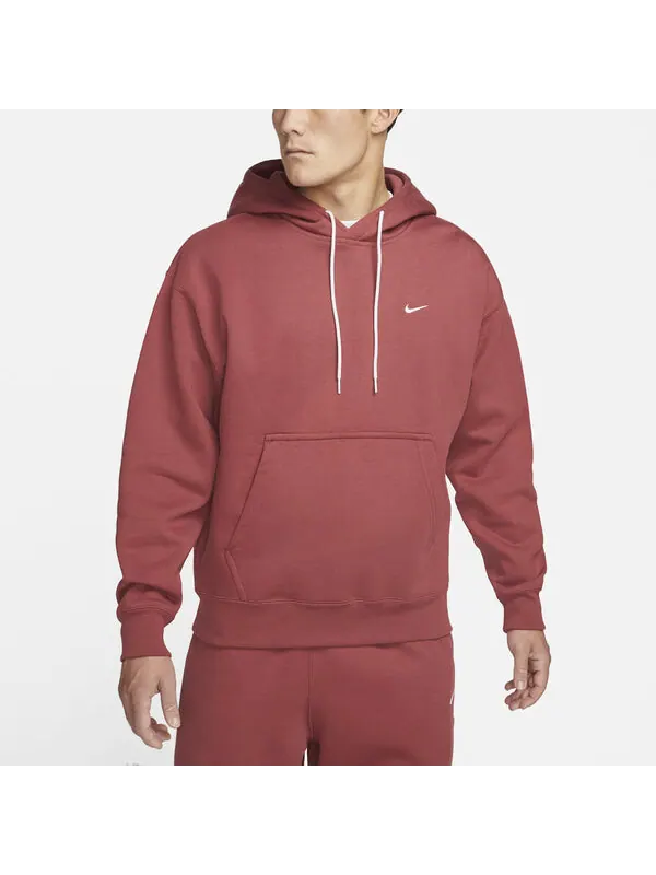 Толстовка Men's Nike Essentials Series LAb Embroidered Logo Drawstring Hooded Sports Red — изображение 3 из 4, красный