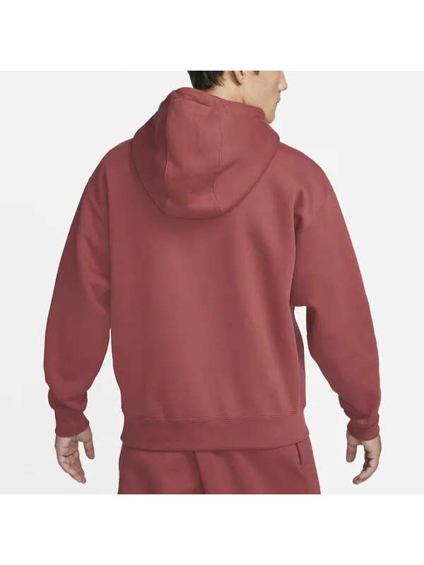 Толстовка Men's Nike Essentials Series LAb Embroidered Logo Drawstring Hooded Sports Red — изображение 4 из 4, красный