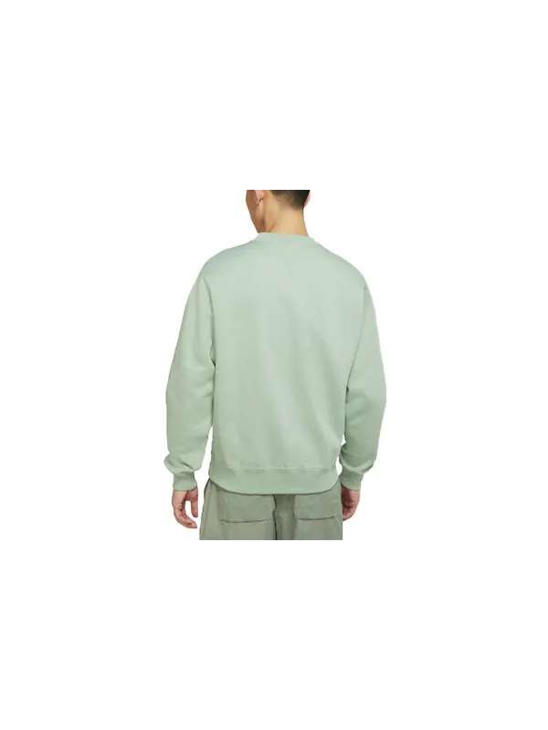 Толстовка Men's Nike Lab Fleece Crew Solid Color Plush Stay Warm Sports Round Neck Pullover Light — изображение 2 из 3