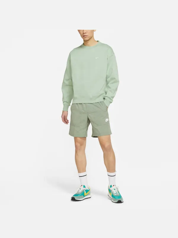 Толстовка Men's Nike Lab Fleece Crew Solid Color Plush Stay Warm Sports Round Neck Pullover Light — изображение 3 из 3
