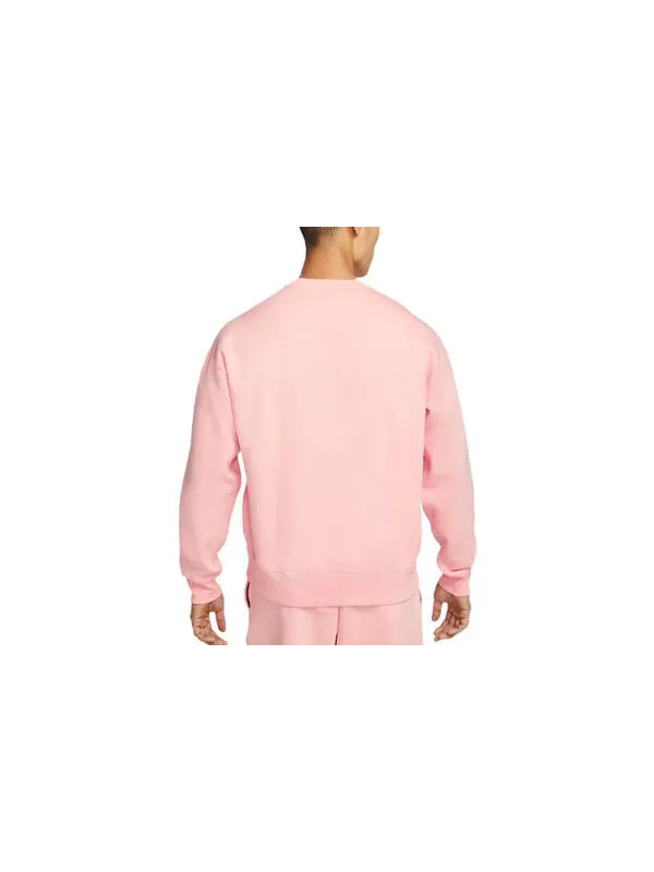 Толстовка Men's Nike Solid Color Logo Embroidered Round Neck Pullover Pink — изображение 2 из 3, мульти