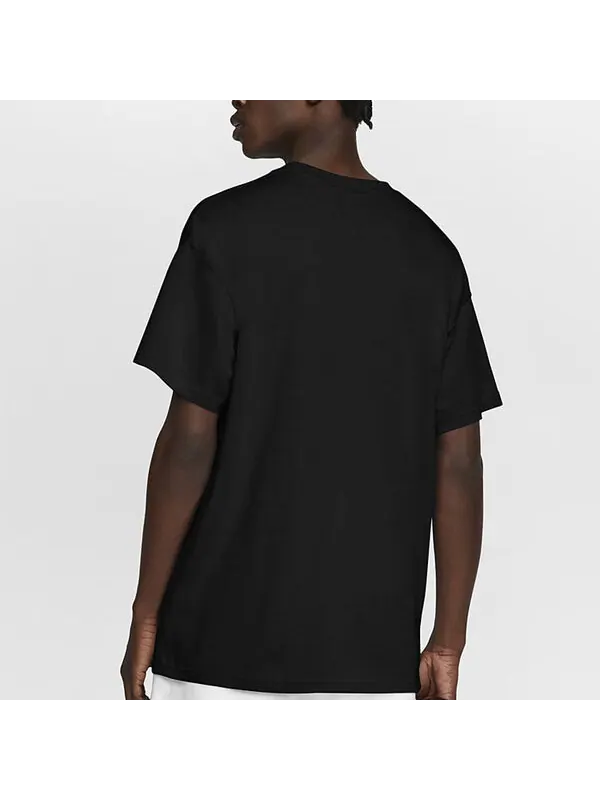Футболка Nike Lab Solo Swoosh Basic Sports Short Sleeve Black — изображение 4 из 4, черный