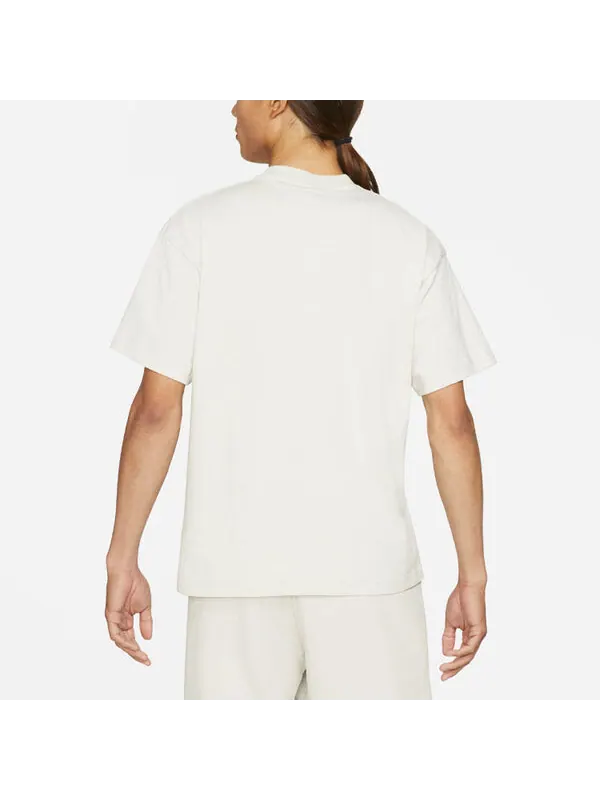 Футболка men's lab solo swoosh basic sports short sleeve light bone white t-shirt Nike — изображение 3 из 4, светлый белый