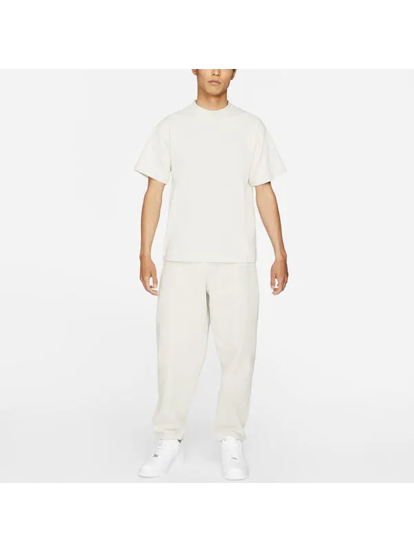 Футболка men's lab solo swoosh basic sports short sleeve light bone white t-shirt Nike — изображение 4 из 4, светлый белый