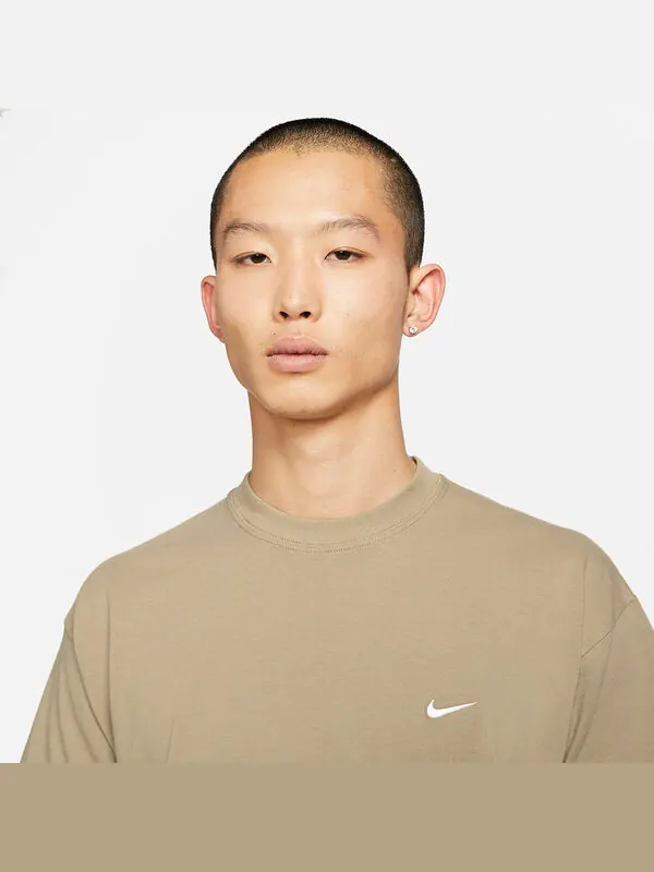 Футболка соло с логотипом swoosh Nike — изображение 3 из 4, хаки