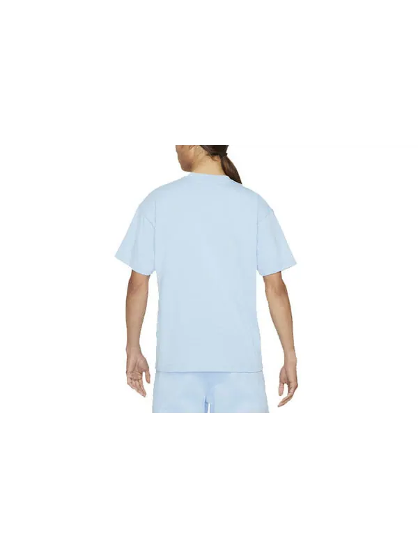 Футболка Nike Lab Solo Swoosh Basic Sports Short Sleeve Blue — изображение 2 из 3, синий