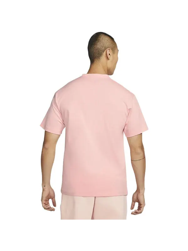 Футболка Men's Nike Solid Color Logo Casual Sports Short Sleeve Pink T-Shirt — изображение 3 из 3, мульти
