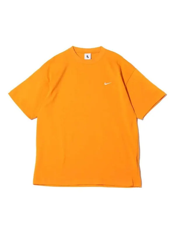 Футболка lab solo swoosh short-sleeve knit top 'orange' Nike — изображение 1 из 1, белый