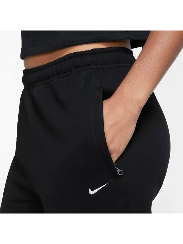 Штаны lab solo swoosh флисовые спортивные штаны азиатские размеры Nike — изображение 3 из 4, черный/белый