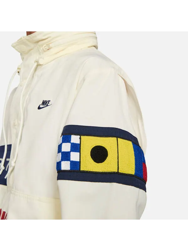 Куртка спортивная одежда переиздание rise pack тканая куртка Nike — изображение 4 из 4, белый