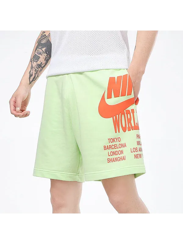 Шорты nsw ft short wtour с большим логотипом, трикотажные спортивные шорты Nike — изображение 3 из 4, зеленый