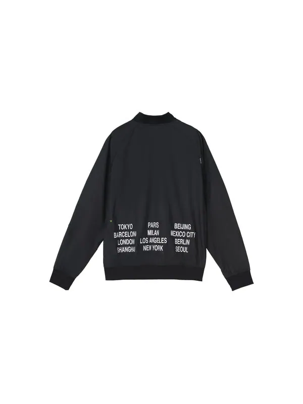 Куртка Nike Alphabet Logo Printing Woven Casual Jacket Black — изображение 2 из 4, черный