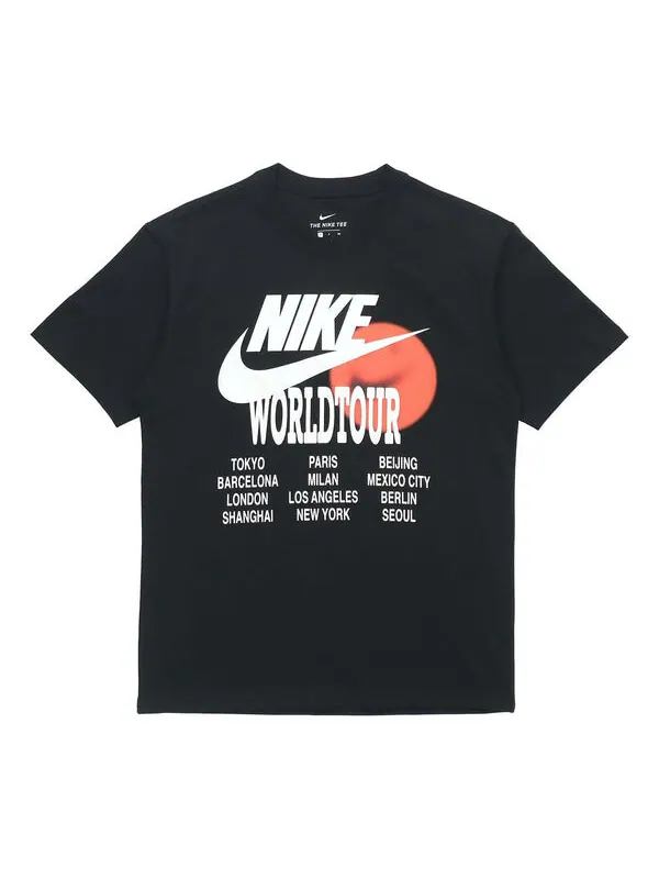 Футболка Nike AS Men's Nike Sportswear Tee WORLD TOUR Black — изображение 1 из 4, черный