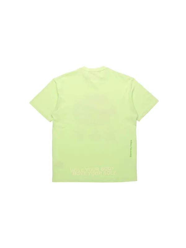 Футболка sportswear sports printing pattern short sleeve fluorescent green Nike — изображение 2 из 4, зеленый