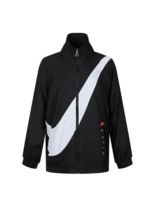 Куртка с большой галочкой Nike — изображение 1 из 4, черный