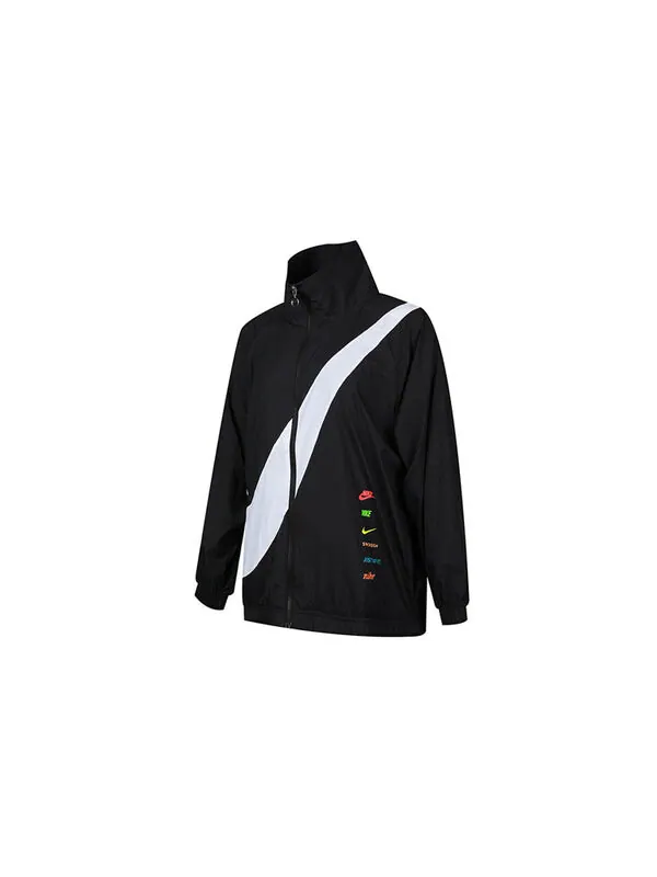 Куртка с большой галочкой Nike — изображение 2 из 4, черный