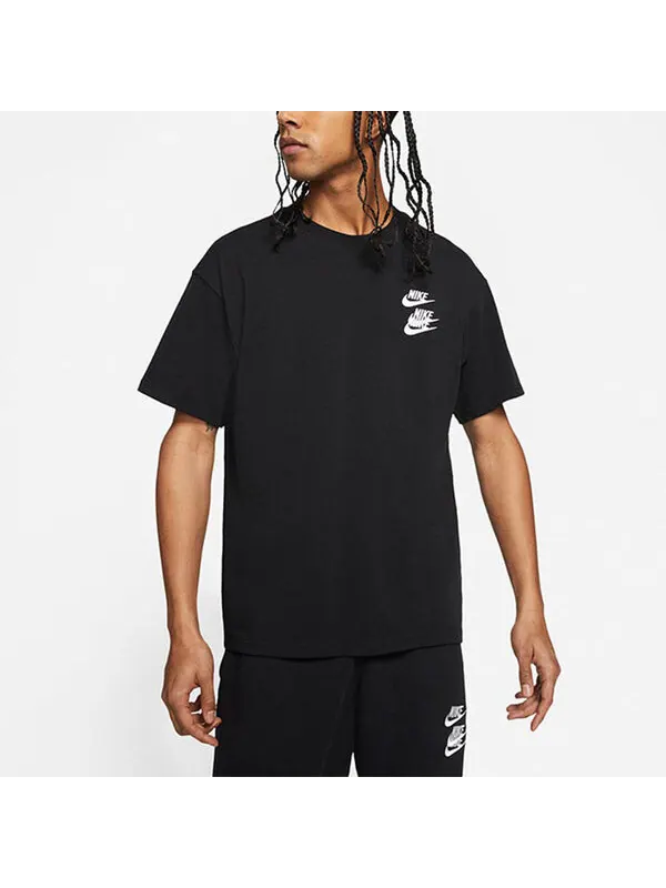Футболка world tour around the world round neck short sleeve black Nike — изображение 4 из 4, черный