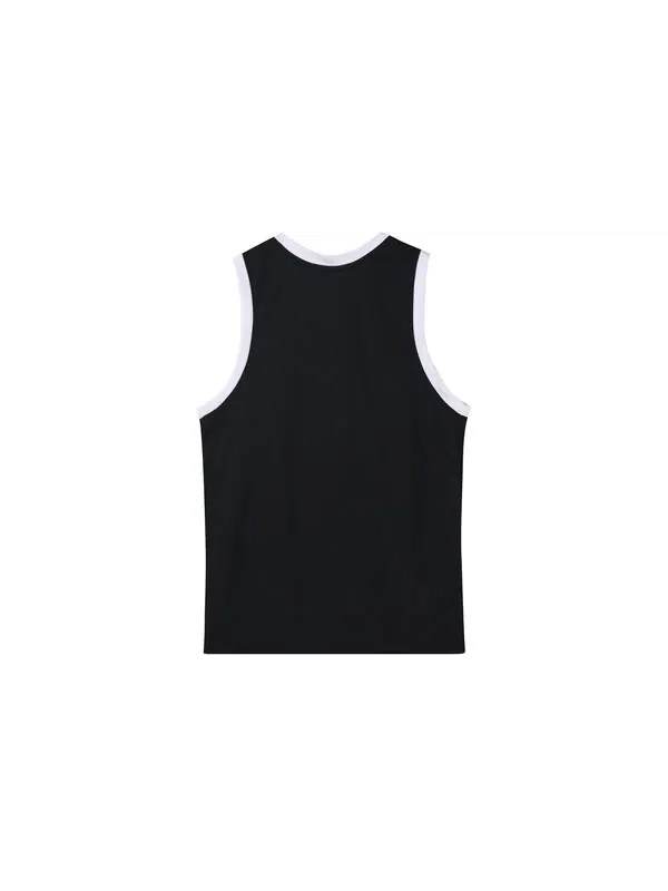 Спортивная футболка men's large logo printing sports basketball jersey/vest black Nike — изображение 2 из 4, черный