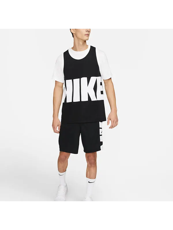 Спортивная футболка men's large logo printing sports basketball jersey/vest black Nike — изображение 3 из 4, черный