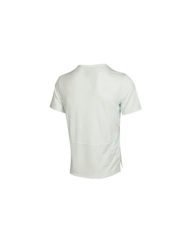Футболка rise 365 wild run athleisure casual sports short sleeve green Nike — изображение 2 из 2, зеленый