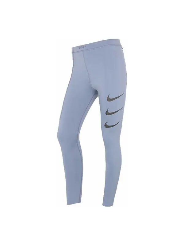 Брюки epic luxe run division printing fitness pants grey Nike — изображение 1 из 4, серый