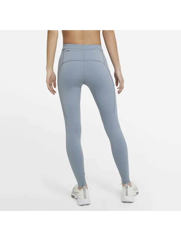 Брюки epic luxe run division printing fitness pants grey Nike — изображение 4 из 4, серый